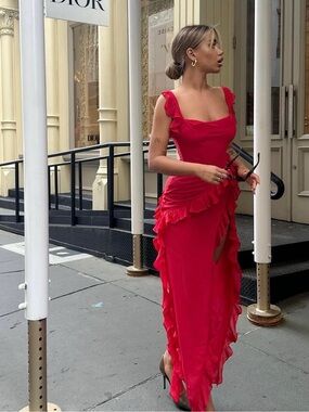 house of cb milena dark cherry corset maxi dress House Of Cb Milena Dark Cherry Corset Maxi Dress